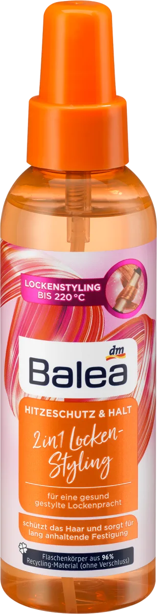 Heat protection & hold 2in1 curl styling, 150 m