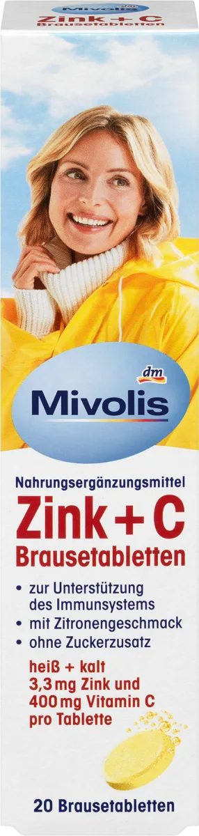 Zinc + C effervescent tablets 20 pieces, 82 g