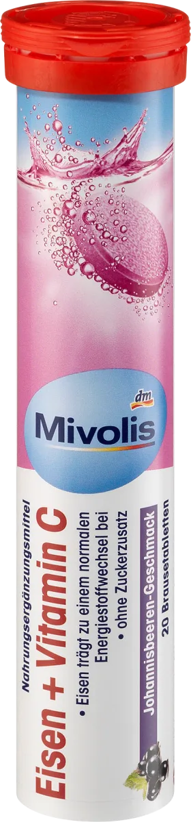 Iron + Vitamin C effervescent tablets 20 pieces, 82 g