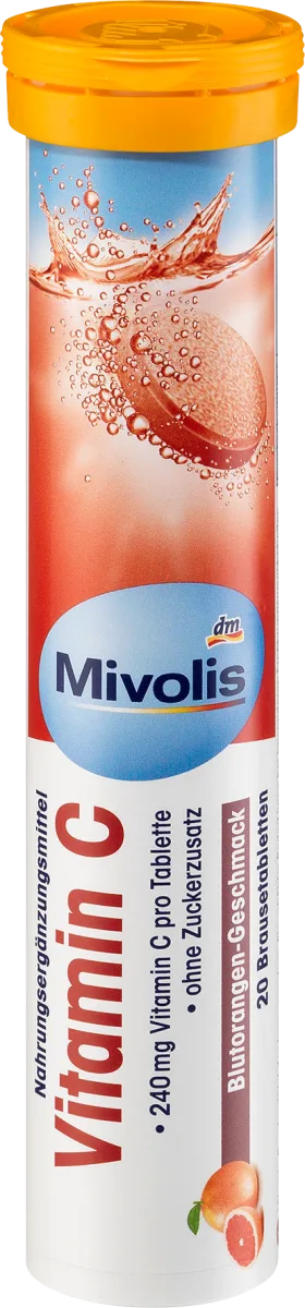 Vitamin C effervescent tablets, 20 pieces, 82 g