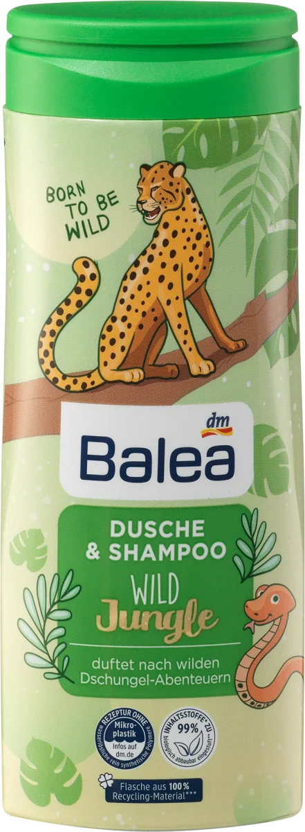 Children's Shower & Shampoo Wild Jungle, 300 ml