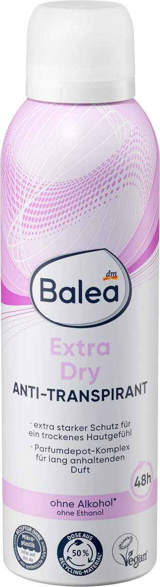 Deodorant Spray Antiperspirant Extra Dry, 200 ml