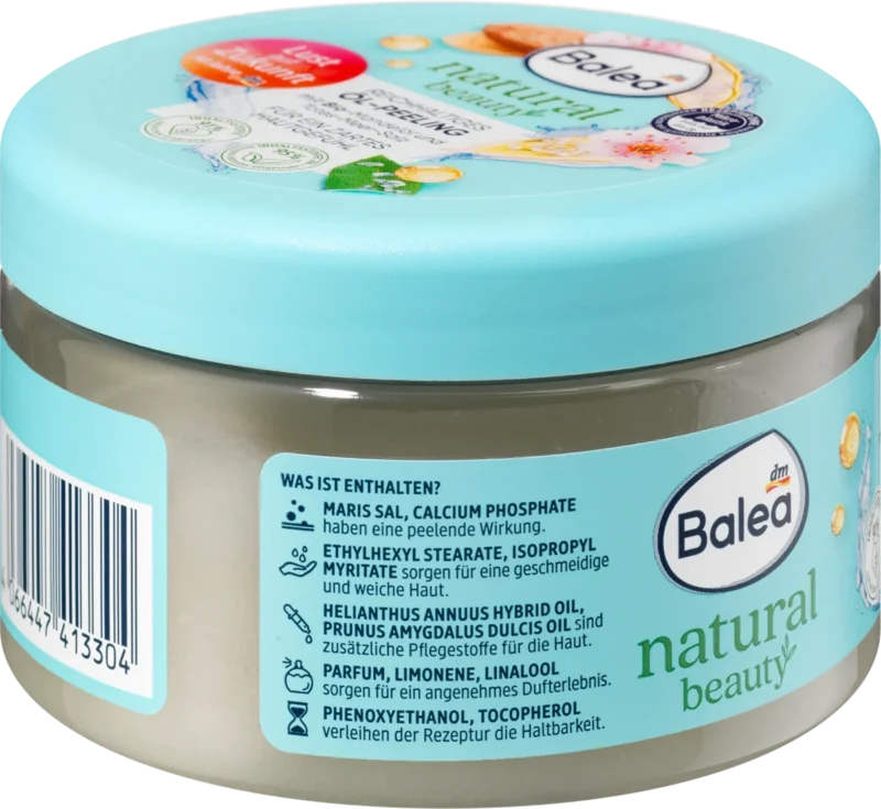 Natural Beauty Peeling With Organic Almond Oil, 300 g - Image 3