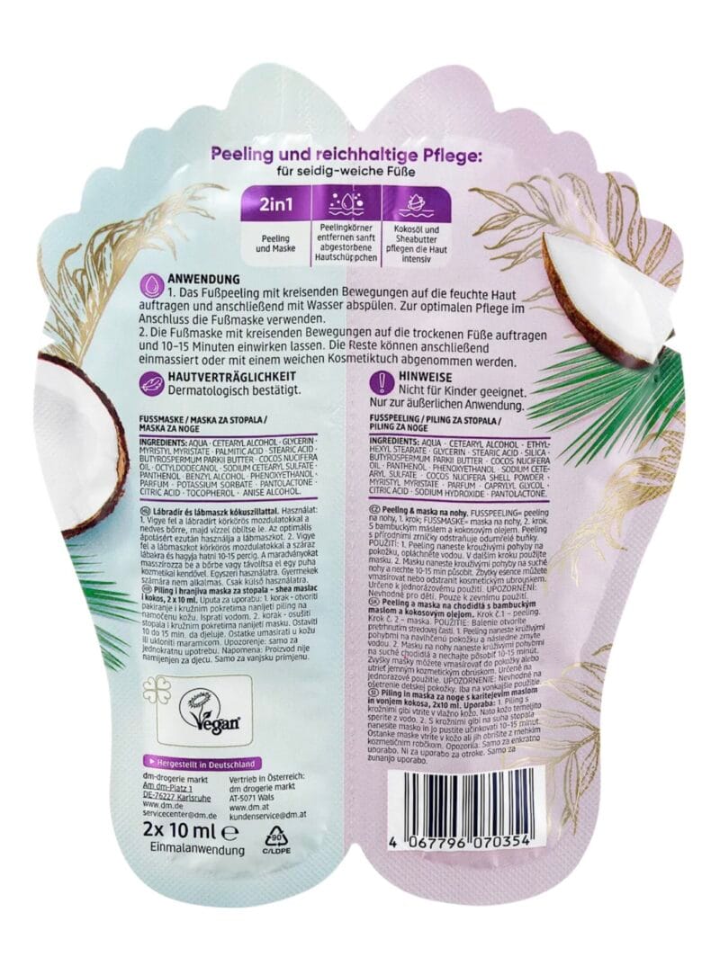 Foot Scrub & Foot Mask Set (2 x 10 ml), 20 ml - Image 2